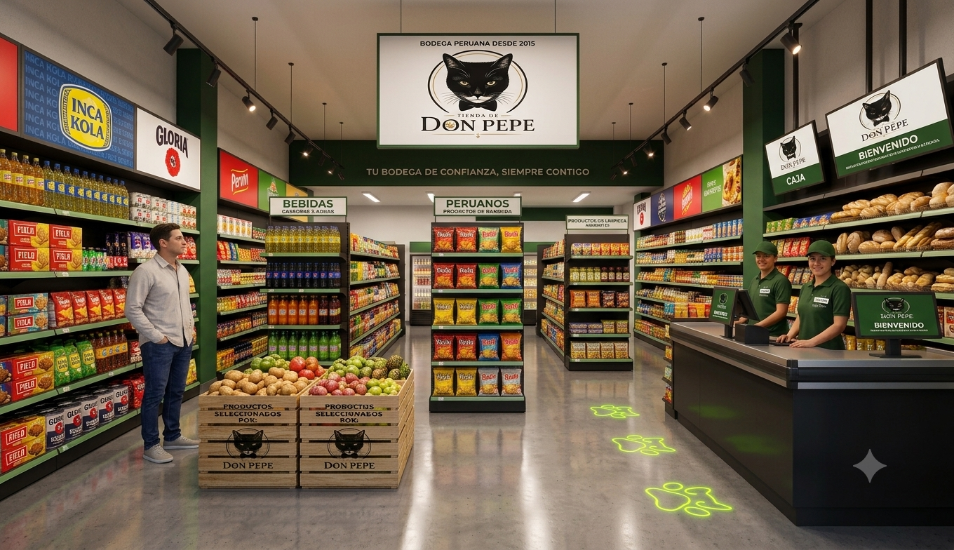 Interior de la tienda Don Pepe